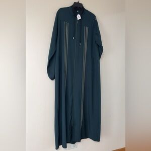 Abaya Islamic Wear Maxi Long Sleeved Dress Size L / XL  48 Emerald Green NEW
